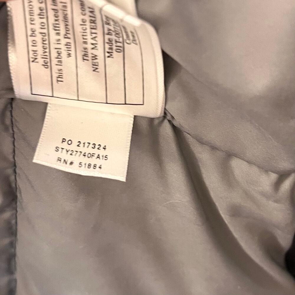 Patagonia Bivy Duck Down Jacket Womens S Black Gray Western Yoke Puffer Coat - Picture 7 of 11